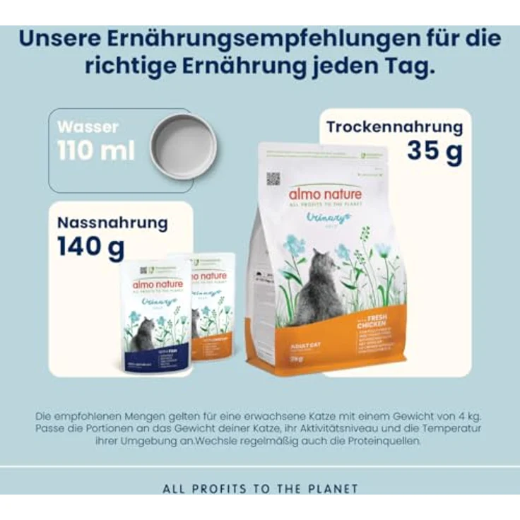 Almo Nature Urinary Help, Katzen-Trockenfutter mit 26% frischem Huhn, Unterstützung des Harnsystems, reduzierte Gehalte an Magnesium, Kalzium und Phosphor, 2kg Beutel – Bild 3