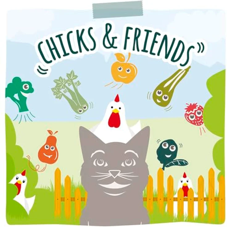MjAMjAM Chicks und Friends Box, Katzen-Nassfutter mit 6 verschiedenen Sorten, 6x400g – Bild 6