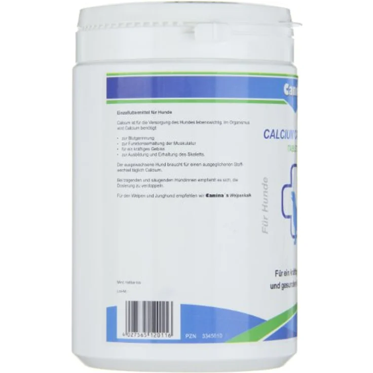 Canina Calcium Carbonat Tabletten, 1 kg für gesunden Knochenbau und kräftiges Gebiss, weiß/beige – Bild 5