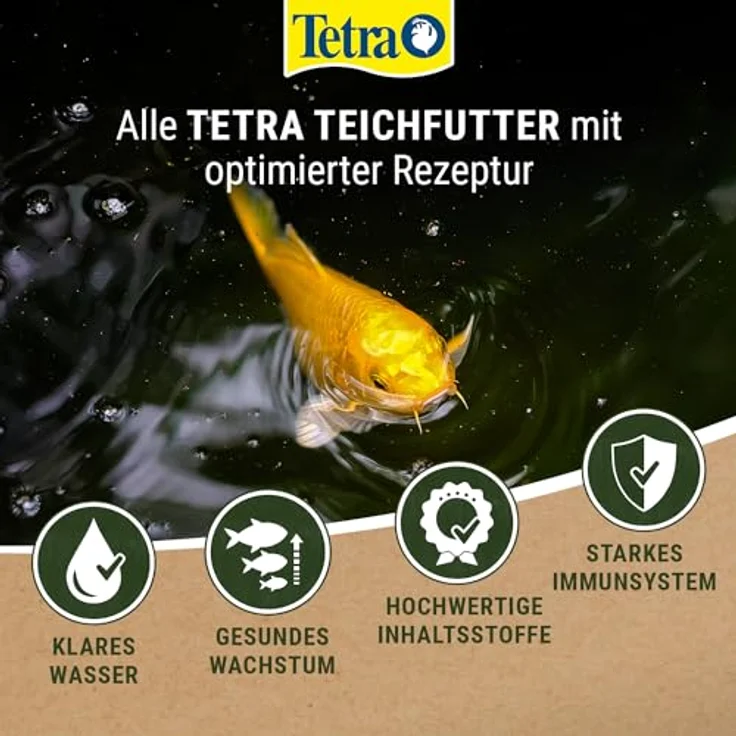 Tetra Pond Sticks, Fischfutter für Teichfische mit Nährstoffen und Vitaminen, 1 L Dose – Bild 5