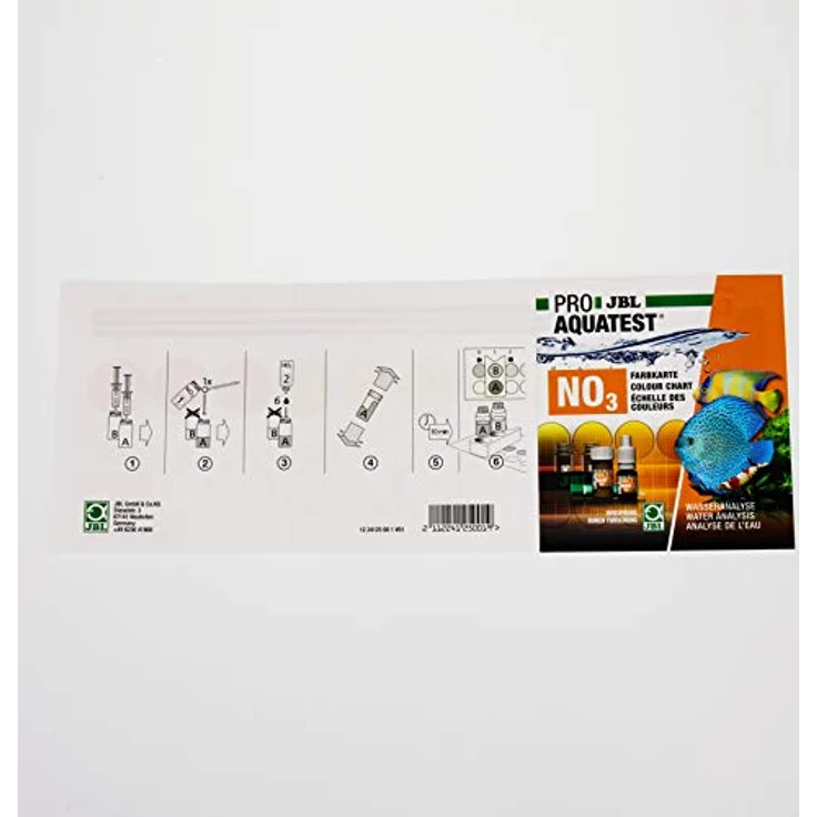 JBL ProAquaTest NO3, Wassertest-Set für Süß-/Meerwasser-Aquarien und Teiche, inkl. Reagenzien, 40 Tests – Bild 5