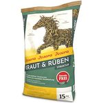 JOSERA Kraut & Rüben Struktur, 15 kg Premium Pferdefutter, getreidefreier Strukturmix, stärke- und zuckerreduziert, für verdauungsempfindliche Pferde