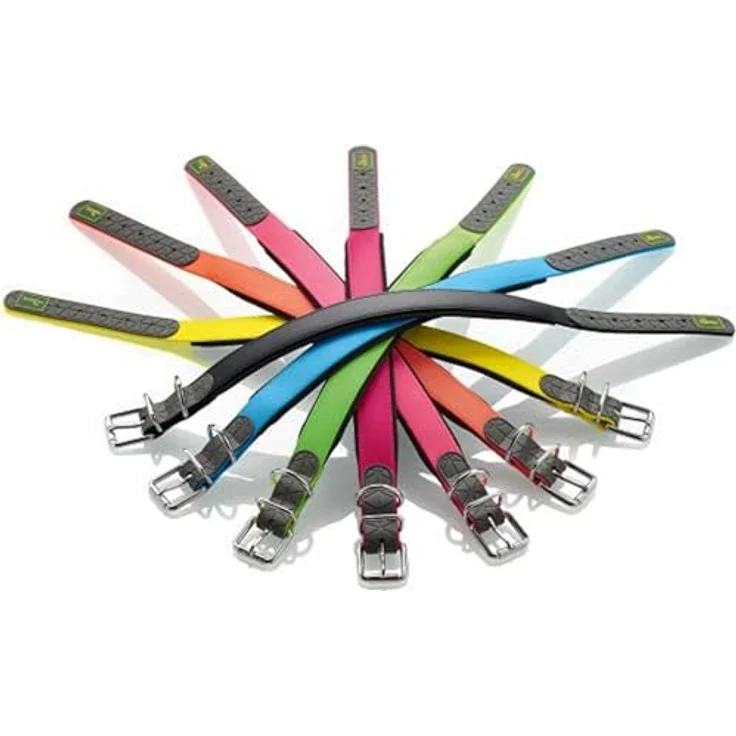 Hunter Hunde-Halsband Convenience Comfort neon-gelb S – Bild 5
