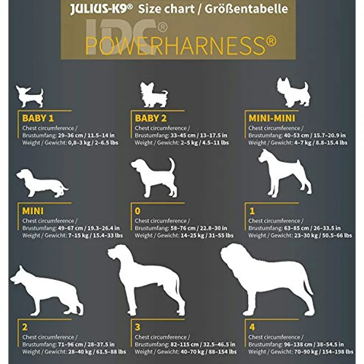 Julius-K9® IDC Powergeschirr Gr. 0 bis XXL schwarz Gr. 1 (L) – Bild 7