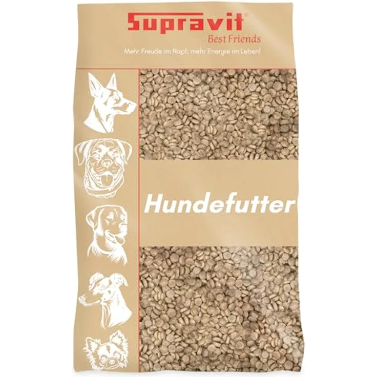 Supravit Hundefutter trocken Getreidefrei 15kg, Lamm und Kartoffeln, hohe Verträglichkeit und gute Akzeptanz für sensitive Hunde – Bild 1