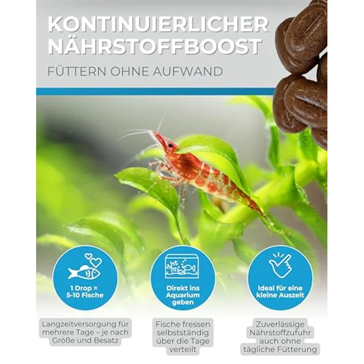 Dupla Gel-O-Drops Weekend, 12 x 2 g, nährstoffreiches Zierfischfutter für bis zu 6 Tage, leicht dosierbar, ungekühlt lagerbar – Bild 5