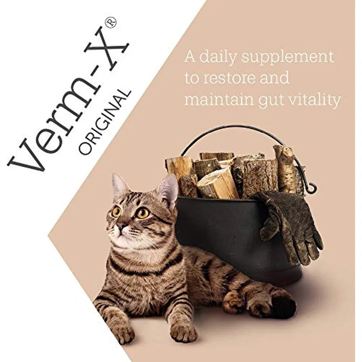 Verm-X Herbal Crunchies für Katzen, 1 kg Tub, 100% natürlich, für gesunde Verdauung, unisex, klar – Bild 5