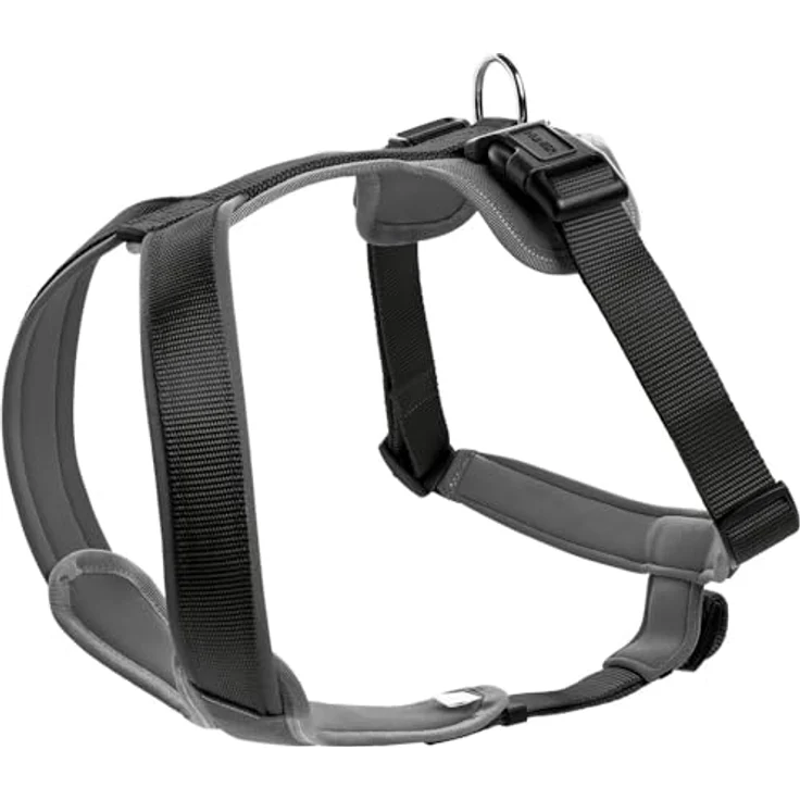 Hunter Hunde-Geschirr Neopren schwarz-grau S – Bild 2