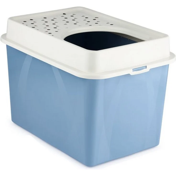 ROTHO Katzentoilette MyPet Berty Katzenklo mit Top-Eingang, Kunststoff (PP recycelt), verschiedene Farbvarianten