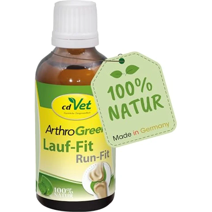 cdVet ArthroGreen Lauf-Fit 100ml, Nahrungsergänzung zur Gelenkunterstützung für Pferd, Hund und Katze mit Kräutern – Bild 2