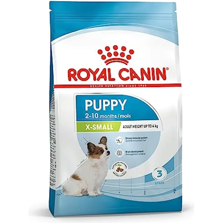 Royal Canin Hundefutter X-Small Puppy, Vollnahrung für Welpen kleiner Rassen bis 4 kg, 3 kg Packung