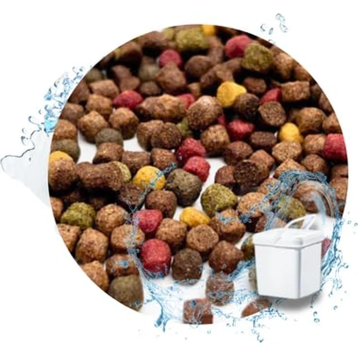Warnick's Koifutter 5-Sorten-Mix mit Spirulina, 5 L Eimer, schwimmfähige Pellets für Koi & Zierfische, gut verdaulich, ganzjährig einsetzbar – Bild 2