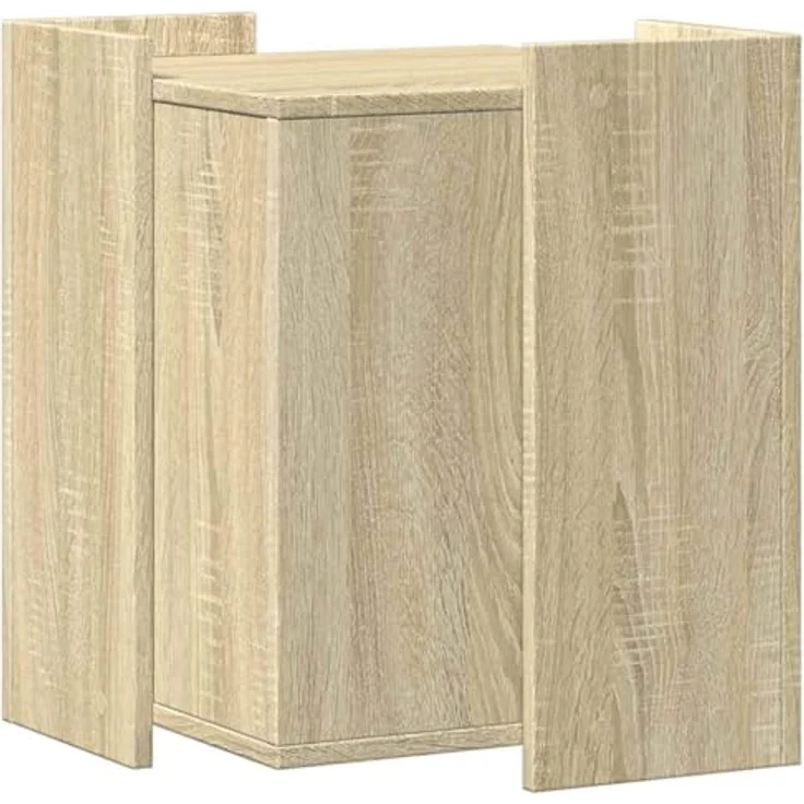 vidaXL Katzentoilette, Katzenklo Sonoma Eiche 42x42x51 cm Holzwerkstoff in Sonoma-Eiche, Platzsparendes Design, Vielseitig einsetzbar – Bild 8