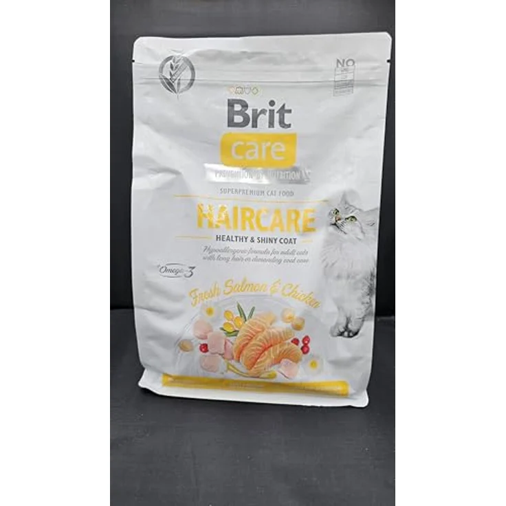 Brit Care GF Haircare Healthy und Shiny Coat, Katzen-Trockenfutter für gesundes und glänzendes Fell, 2kg – Bild 2