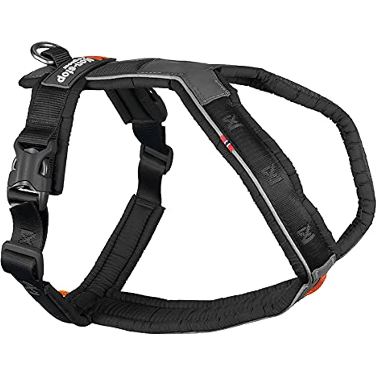 Non-stop dogwear Line Harness 5.0, Ergonomisches Führ- und Alltagsgeschirr für Hunde, Farbe: Schwarz, Größe: G 1 – Bild 1