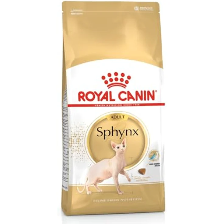 Royal Canin Sphynx Adult, Katzenfutter für haarlose Katzenrasse, 2 kg, hohe Energiedichte und Hautschutz – Bild 1