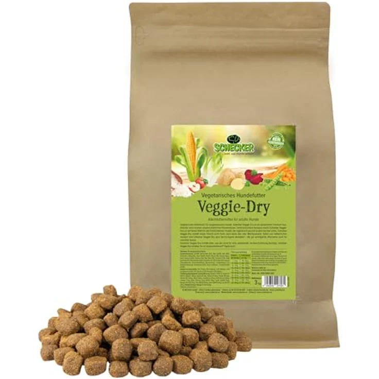 Schecker Veggie Dry, vegetarisches Hundefutter ohne Fleisch, für Allergiker, 3 kg – Bild 1