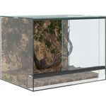 vidaXL Terrarium Transparent 40 x 30 x 30 cm, 360-Grad-Sicht, kratzfestes Glas, vielseitig für Reptilien und Amphibien