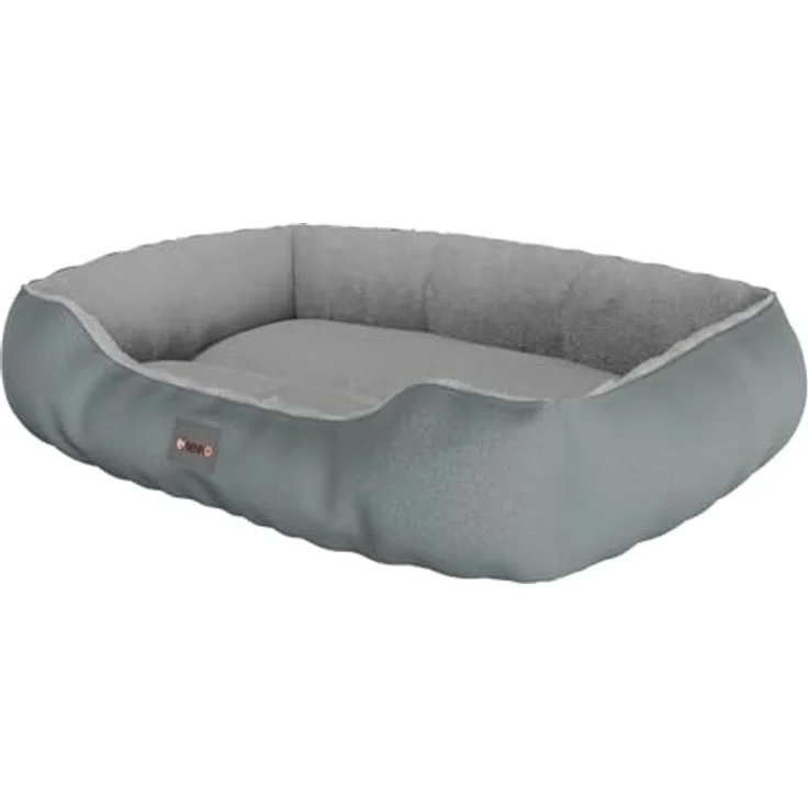BENNO Hundebett SAMMY, quadratisch 65x50x16 cm, rutschfest, waschbar, Polyester, mit Kauknochen – Bild 6