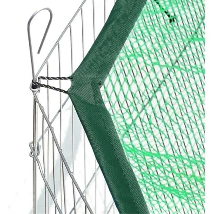 Mucola Freigehege rund für Kleintiere mit Sonnenschutz, faltbares Auslaufgehege für Kaninchen, Hasen, Meerschweinchen und Welpen, ideal für drinnen und draußen, mit Abdecknetz, platzsparend und leicht zu reinigen – Bild 5