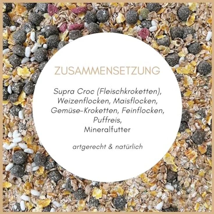 Supravit Flockenmix Plus für Hunde, 5kg schmackhafte Flockenmischung als Ergänzung zur Fleischfütterung, mit Trockengemüse und Vitaminen, hergestellt in Deutschland – Bild 4