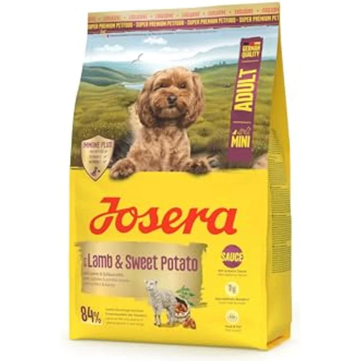 JOSERA Mini Adult Lamm & Süßkartoffel, Trockenfutter für kleine Hunde, 3 kg, getreidefrei, IMMUNE PLUS für intaktes Immunsystem, mit Soße – Bild 1