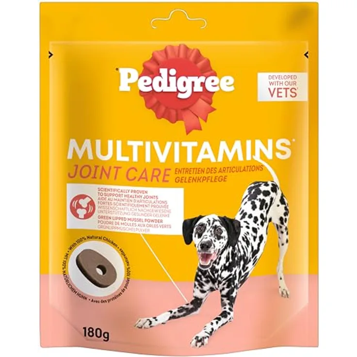 Pedigree Multivitamins Gelenkpflege, Hundefutter für gesunde Gelenke, 180g