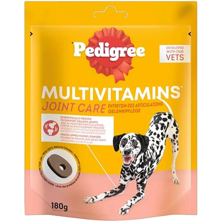 Pedigree Multivitamins Gelenkpflege, Hundefutter für gesunde Gelenke, 180g – Bild 1