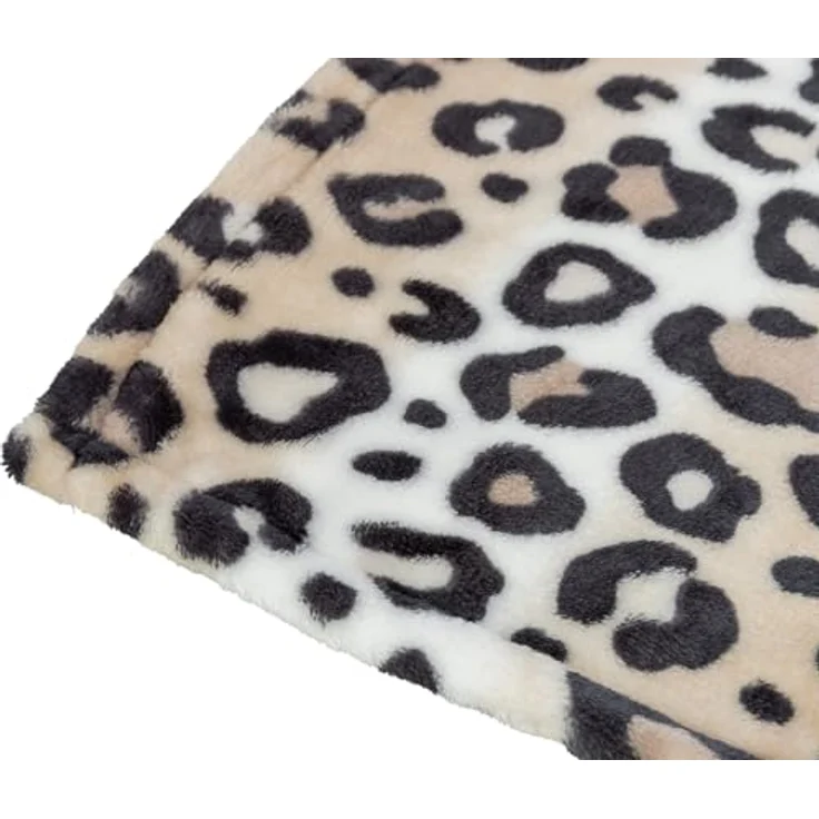 Trixie Hundedecke Leo, weiches Hundekissen in Creme, 70x50cm mit rutschfestem Boden und abnehmbarem Bezug – Bild 2