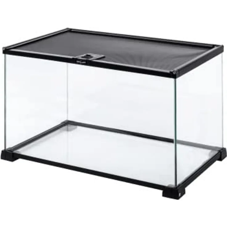 ReptiZoo Knock-Down Mini Glass Reptile Habitat, Aufzuchtterrarium 50,8x30,5x35,5cm für Spinnen, Amphibien & Insekten