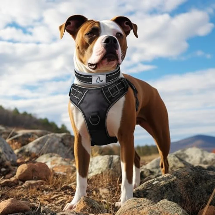 Joytale Hundehalsband, Gepolstert aus Neopren für Mittelgroße Hunde, Nylon Reflektierend, Schwarz – Bild 3