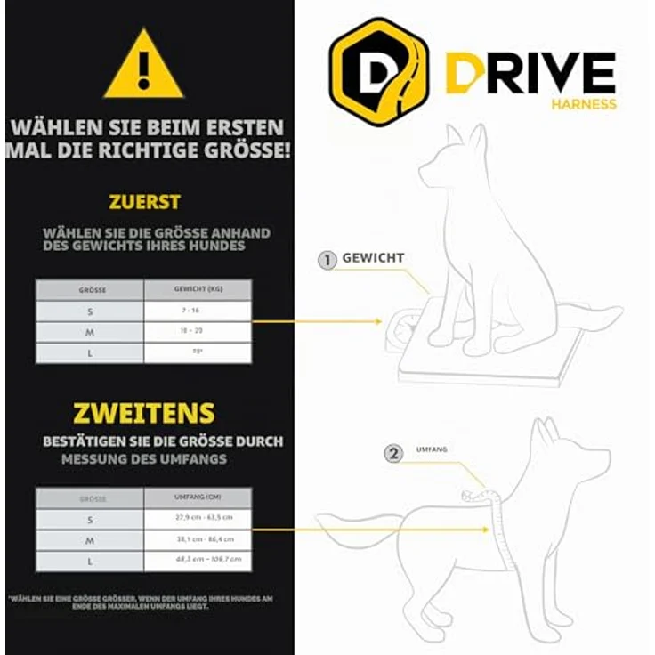 EzyDog Drive Autogeschirr für Hunde, Crash- nach ECE R21, integrierte Gurtbefestigung, Größe L, Schwarz – Bild 4