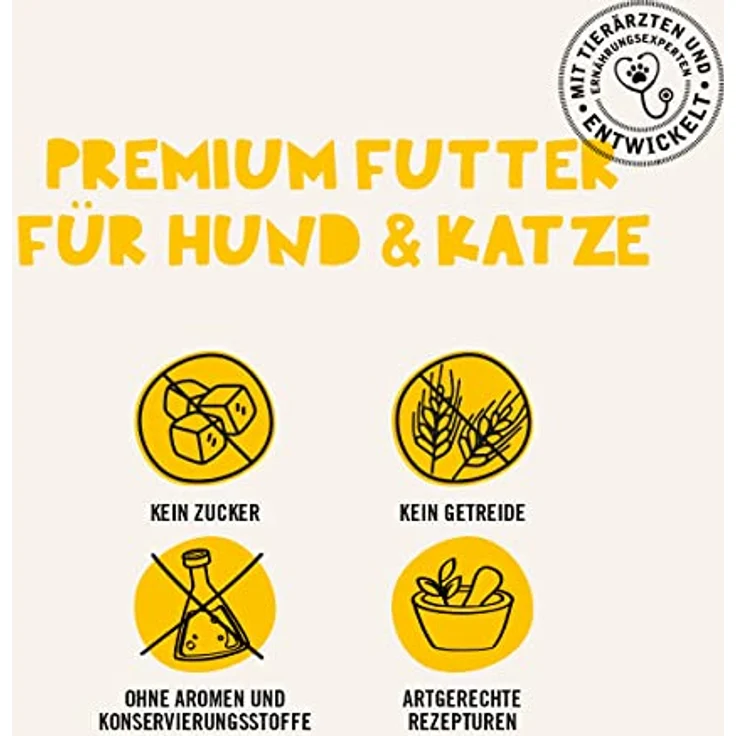 DOGS' n TIGER Adults Premium Hunde Futter, Fischers Fritz, Trockenfutter mit 70% Fleischanteil, Lachs und Hering, ohne Zucker & Getreide, 2kg – Bild 5