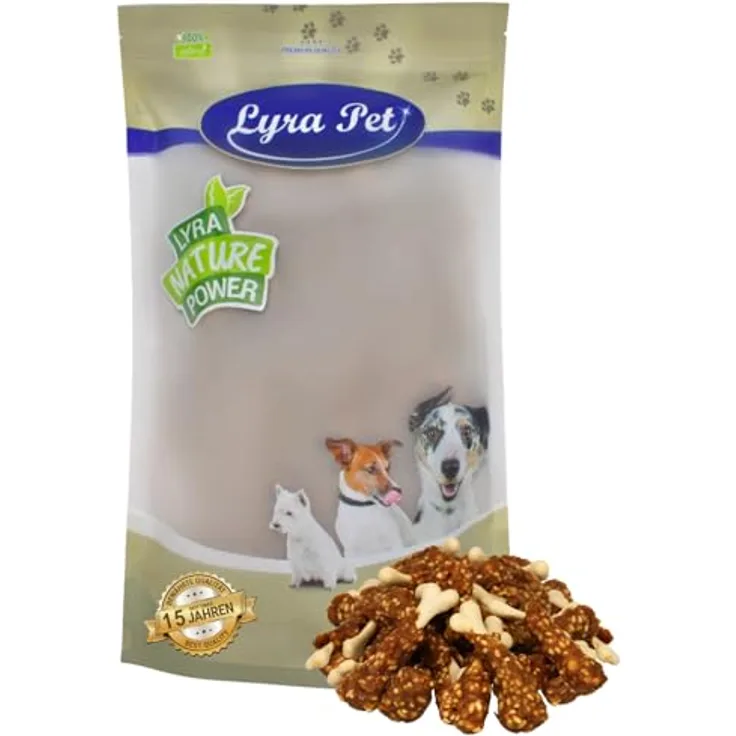 Lyra Pet® Hühnchenschenkel getrocknet, 1 kg Kausnack für Hunde, proteinreich und fettarm