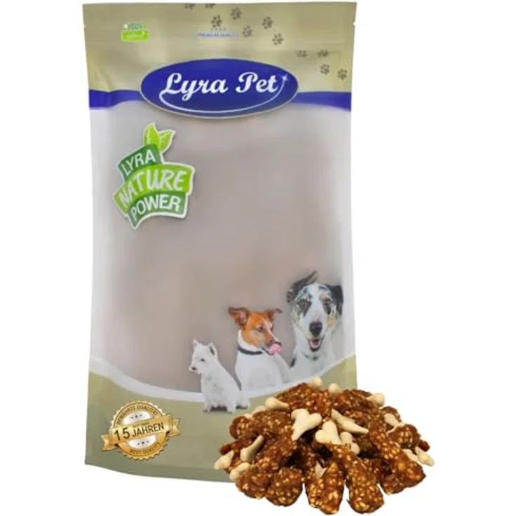 Lyra Pet® Hühnchenschenkel getrocknet, 1 kg Kausnack für Hunde, proteinreich und fettarm – Bild 1
