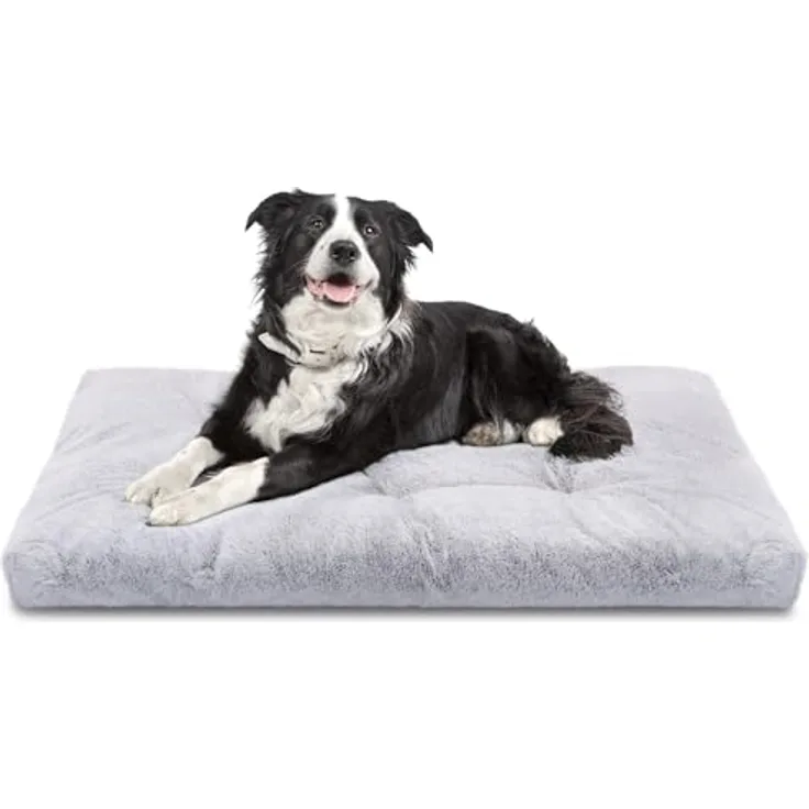 Nobleza Großes waschbares Hundebett, Anxiolytik, rutschfeste Unterseite, Maschinenwaschbar, 95 x 60 x 10 cm, L