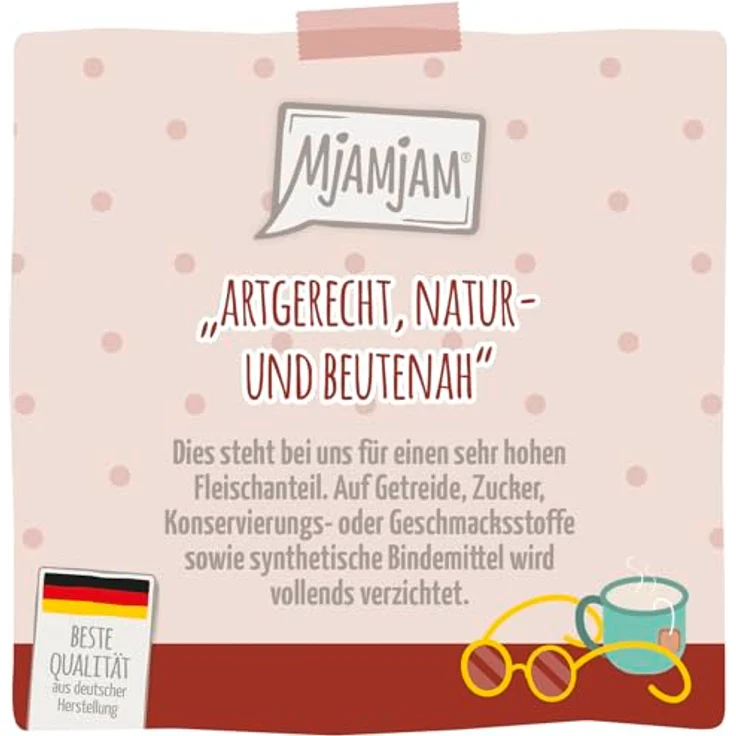 MjAMjAM Senior leckeres Rind, Nassfutter für Katzen, Monoprotein ohne Getreide, 6x400g – Bild 2
