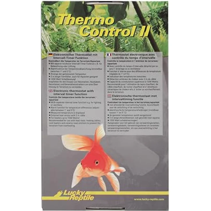 Lucky Reptile Thermo Control II, Elektronischer Thermostat mit Zeitschaltuhr und 1200 W Schaltleistung für Terrarien und Aquarien – Bild 3