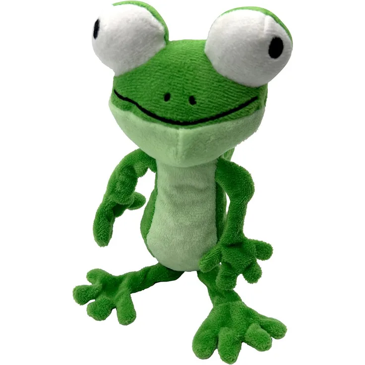 Aumüller Katzenspielkissen Chamäleon Olly mit Baldrian und Dinkelspelz, bunt