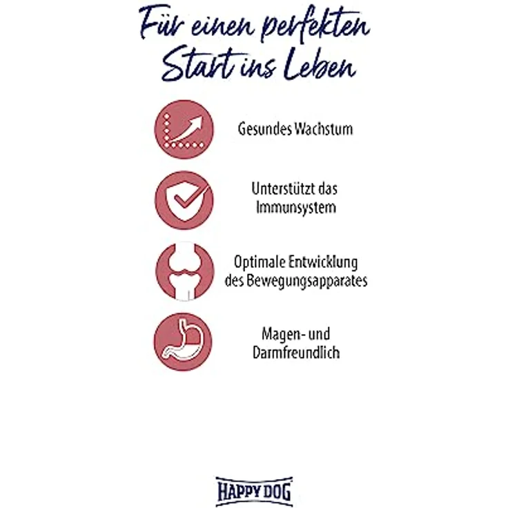 Happy Dog Supreme Sensible Puppy, Trockenfutter mit Lachs & Kartoffel, 30% Protein, weizenfrei, 4 kg – Bild 2