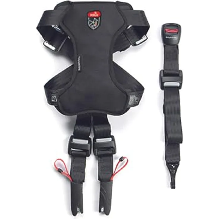 Zolux Travel Safe Auto-Sicherheitsgeschirr für Hunde, ISOFIX + Top Tether, Größe M (8-25 kg), schwarz, 5-Punkt-verstellbar, crash-geprüft ECE R44/R129, waschbar 30 °C