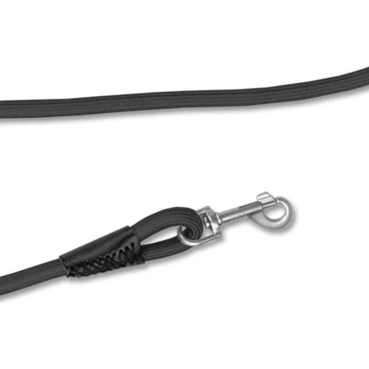 Curli Vario Comfort Hundeleine S Black, für Hunde bis 25 kg, stufenlos verstellbar, Snap-In Sicherheitskarabiner, stoßdämpfendes Seil – Bild 2