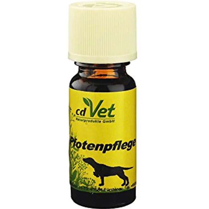 cdVet VeaVet Pfotenpflege 10ml – Natürliche Pflege für Hunde- und Katzenpfoten, schützt gegen rissige Ballen, zieht schnell ein, ohne fettigen Film