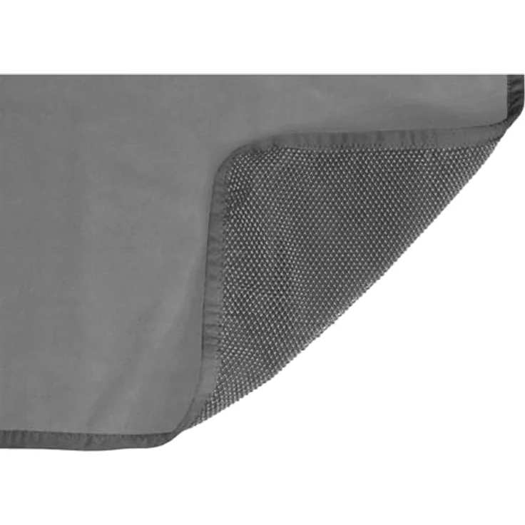 EQuest Hundeplatzdecke Alpha Fleece, grau/anthrazit, rutschfeste Unterseite, pflegeleicht, 75 x 100 cm – Bild 2