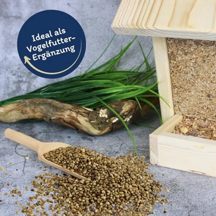 Lyra Pet® Hanfsamen 25 kg, Reich an Proteinen & Omega-3-Fettsäuren, Ballaststoffreiches Futter für Wildvögel, Pferde & Nager, Ganzjähriges Ergänzungsfutter – Bild 3
