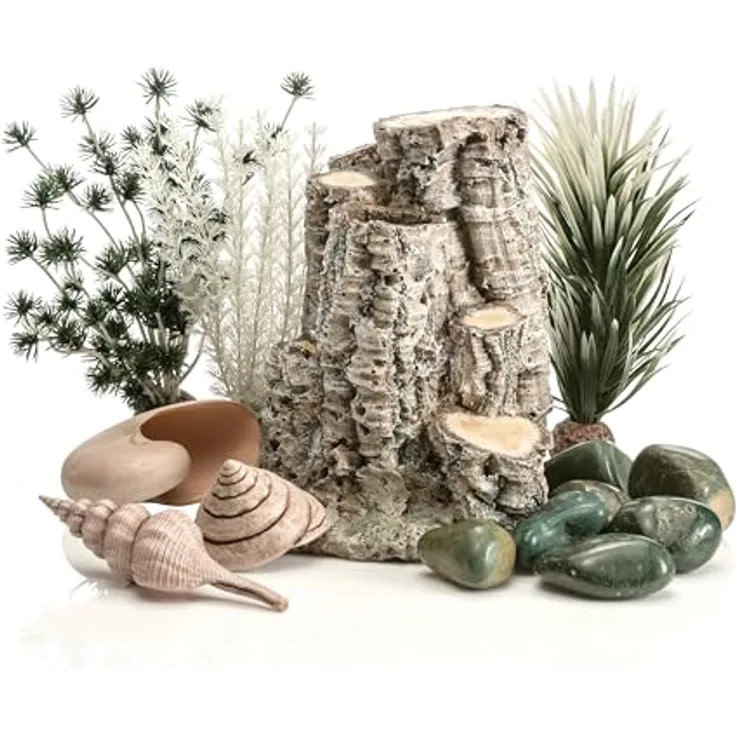 Oase biOrb 86372 Decor Set Forest Rhythm, Aquarium-Dekoration mit Skulptur von Samuel Baker, Felsen-Design