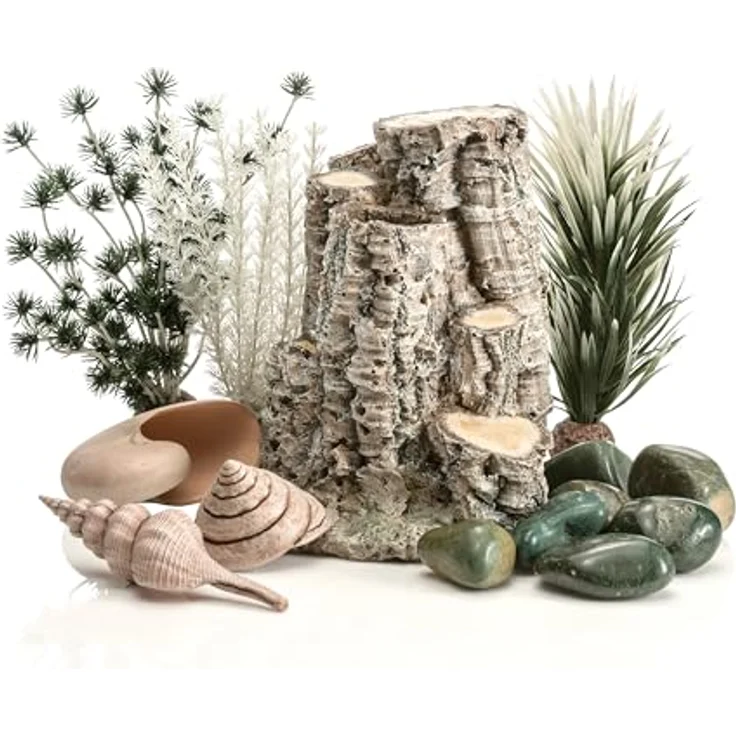 Oase biOrb 86372 Decor Set Forest Rhythm, Aquarium-Dekoration mit Skulptur von Samuel Baker, Felsen-Design – Bild 1