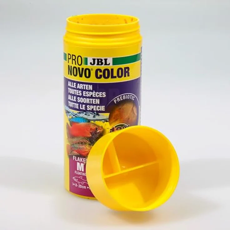 JBL PRONOVO COLOR FLAKES, Farbfutter-Flocken für Aquarienfische von 8-20 cm, prebiotisch, mit natürlichem Astaxanthin, 250 ml – Bild 5
