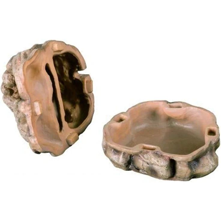 ReptiZoo Natürlicher Wasserfall, Terrariendeko mit integrierter Pumpe, 21x20,5x23,5 cm, steigerte Feuchtigkeit und regt Trinkverhalten von Eidechsen an – Bild 2