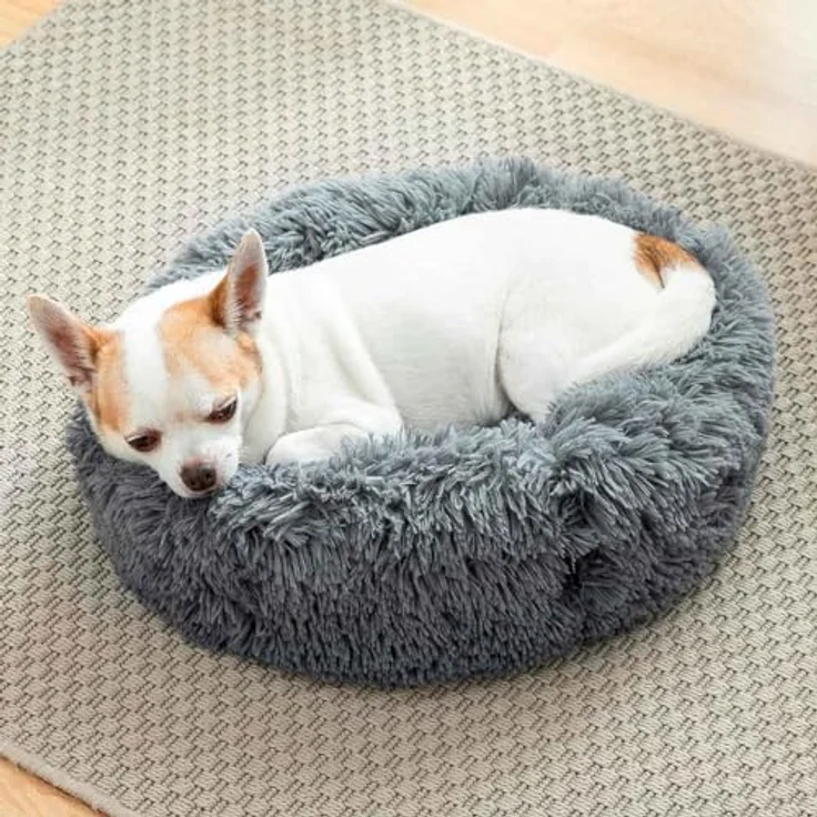 InnovaGoods® Anti-Stress Hundebett Bepess, ergonomisches Design aus grauem Oxford-Gewebe, ideal für Hunde und Katzen, reduziert Stress und Angst. – Bild 4